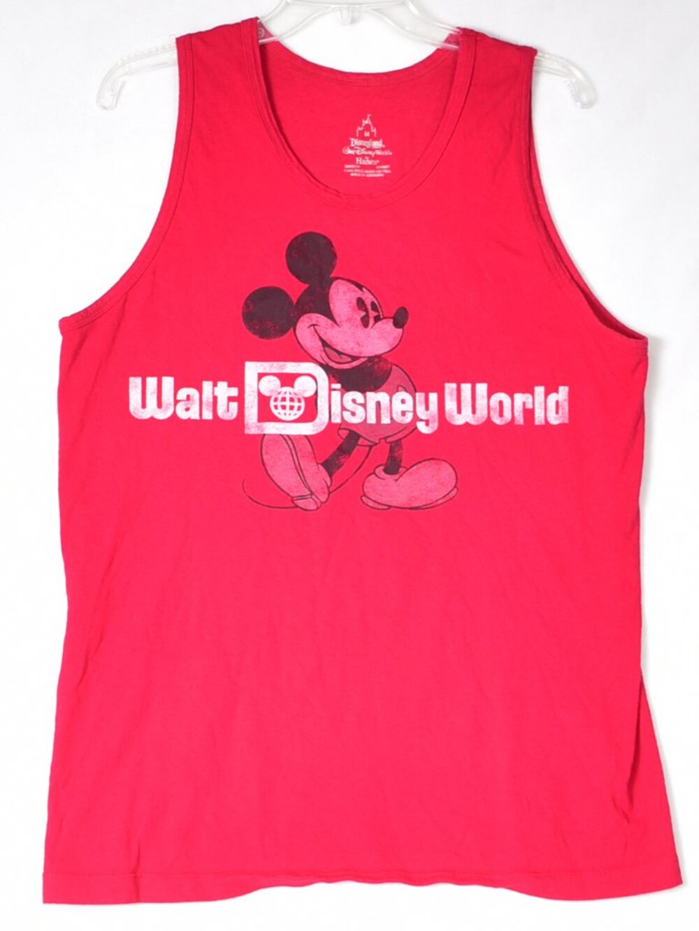 Disney Red Mickey Mouse Walt Disney World Tank Top